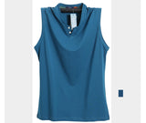 Pure Cotton V-Neck Tank - Urbanarrivals