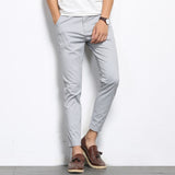 Elastic Ankle-Length Pants - Urbanarrivals