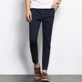 Elastic Ankle-Length Pants - Urbanarrivals