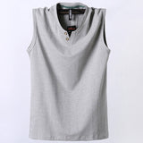 Pure Cotton V-Neck Tank - Urbanarrivals